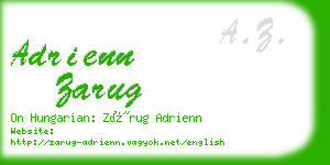 adrienn zarug business card